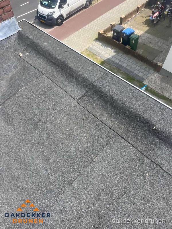 Kosten dakisolatie: plat dak met bitumen dakbedekking in Drunen